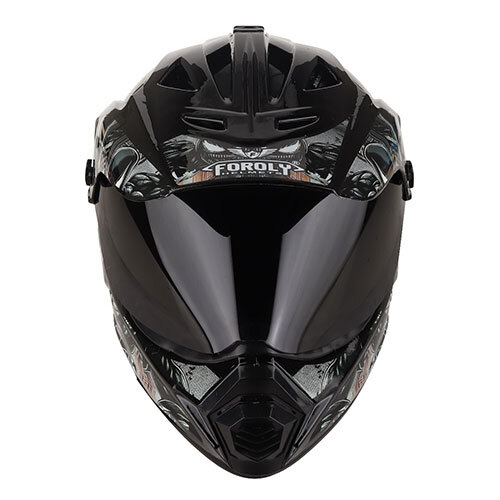 X8 Venom Smoke Visor Motocross Helmet