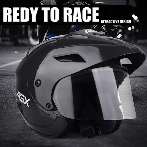 Dhoom naino cap Open Face Polycarbonate Visor Safety Helmet