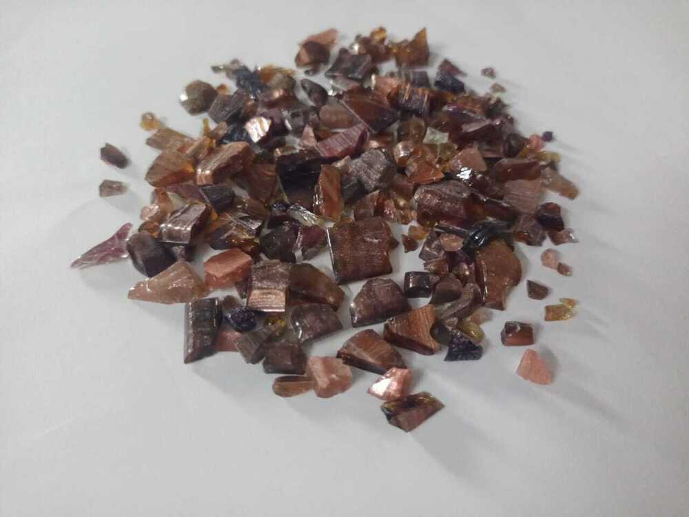 Blue opaque glass chips and aggregate for premium terrazzo recidential flooring