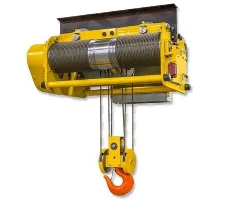 2 Ton Electric Wire Rope Hoist - Color: Yellow