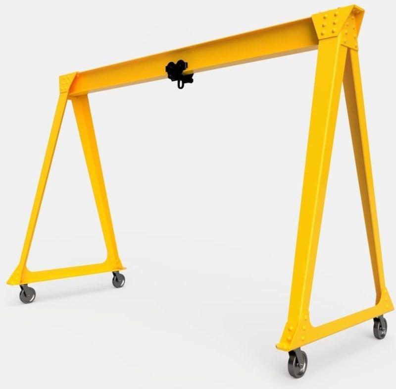 Portable Gantry Crane - Color: Yellow