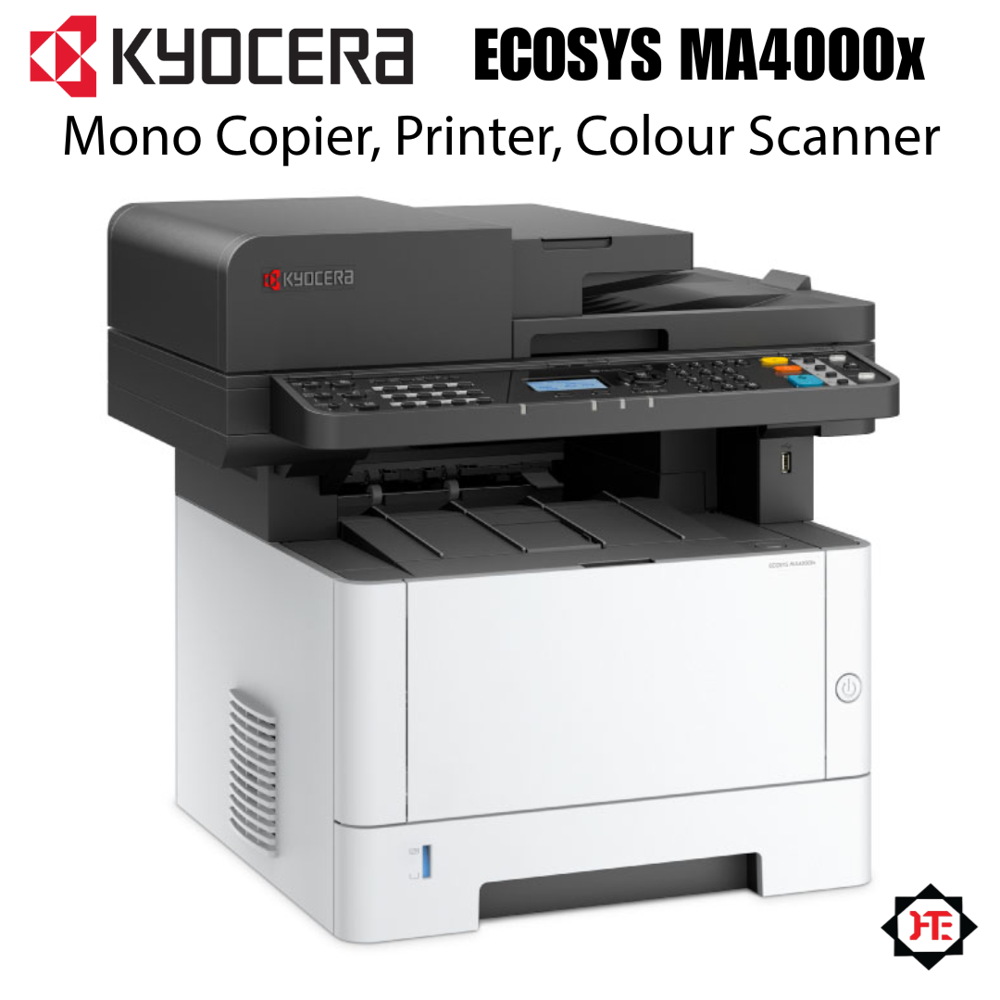Kyocera ECOSYS MA4000x Laser Multifunction Photocopier, Printer, Scanner
