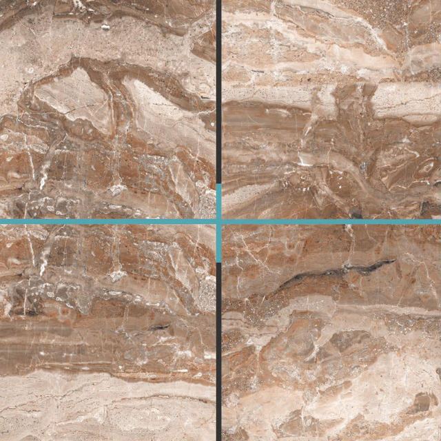 Porcelain Gloss Tiles AL Brown