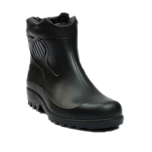 Collar Boot Gum Boot - Color: Black