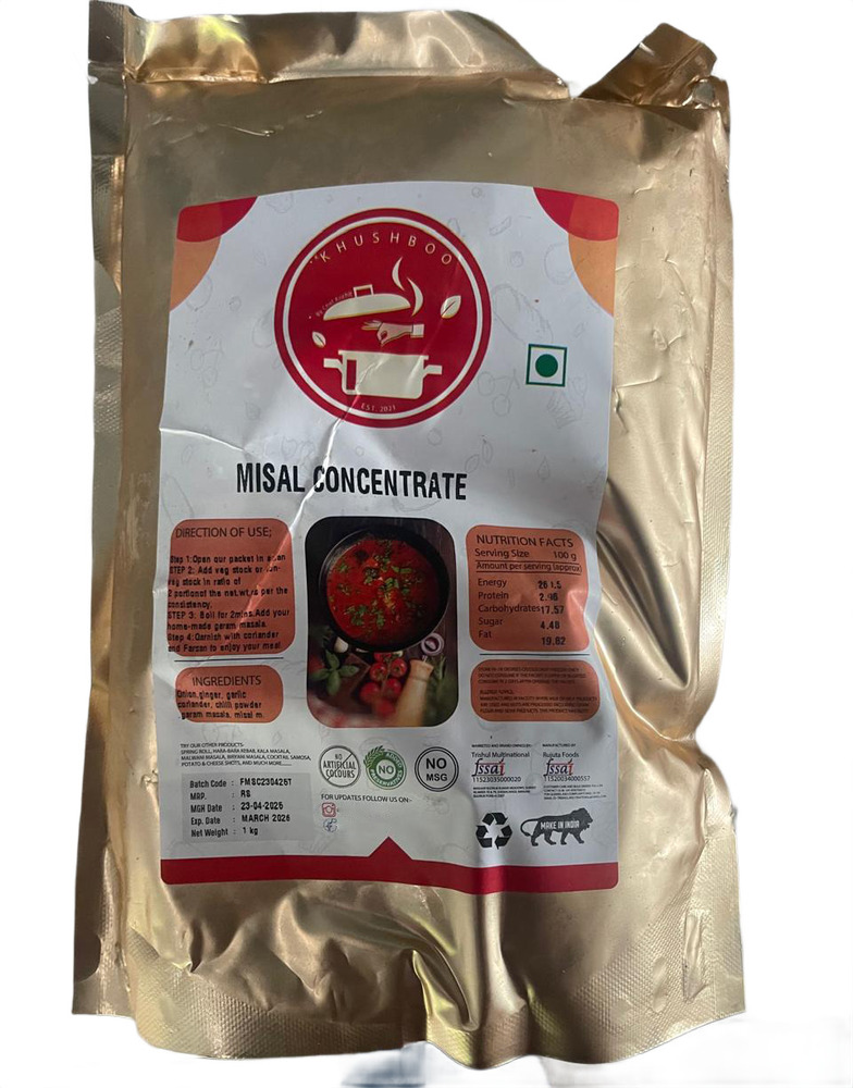 Misal Concentrate - Carbohydrate: 65 Grams (G)