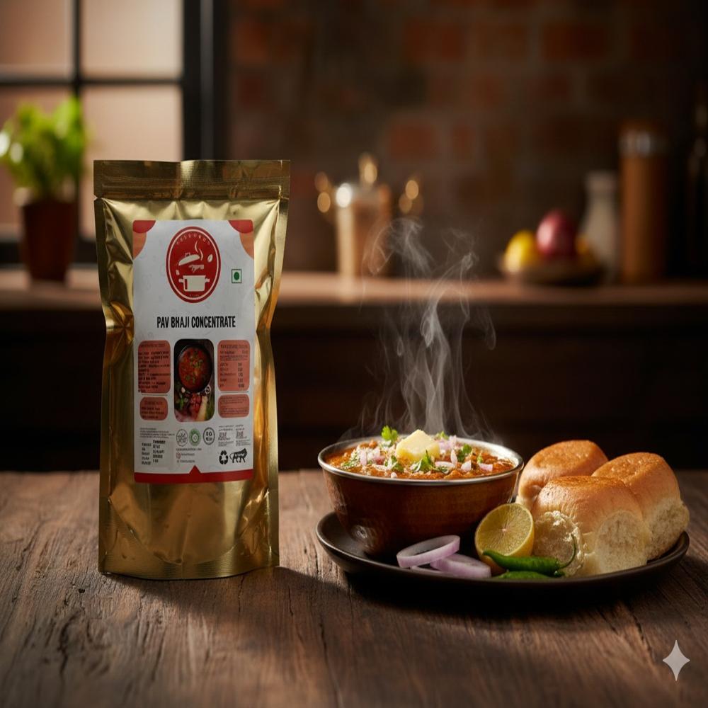 Frozen Pav Bhaji Concentrate - Carbohydrate: 50 Grams (G)