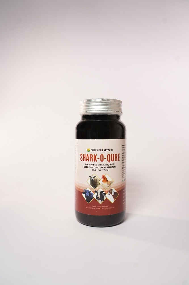 Shark-O-Qure Malt Based Vitamins Iron Copper And Calcium Supplement For Liverstock - Ash %: 5 - 8 %