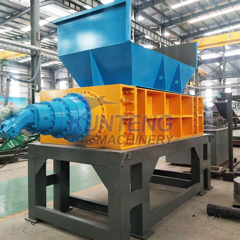Waste Car Shell Dual Axis Shredder Waste Plastic Paint Bucket Strong Crusher Solid Waste Metal Crusher - Capacity: 1 T/hr