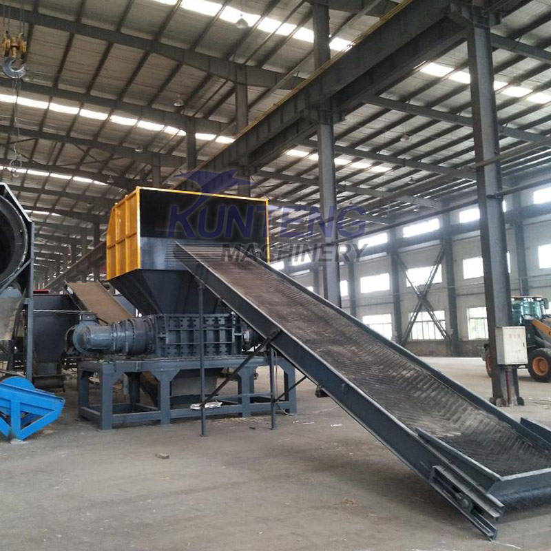 Waste Car Shell Dual Axis Shredder Waste Plastic Paint Bucket Strong Crusher Solid Waste Metal Crusher