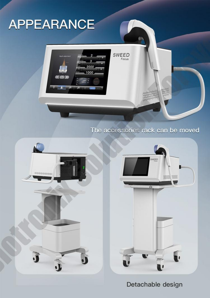 Digital Focused Shockwave Therapy Device with Adjustable Energy Levels