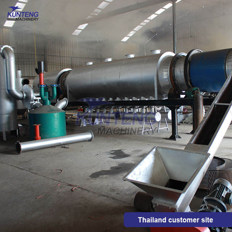 Automatic High Capacity Continuous Biochar Making Machine Coconut Shell Carbonization Furnace Wood Charcoal Making Machine