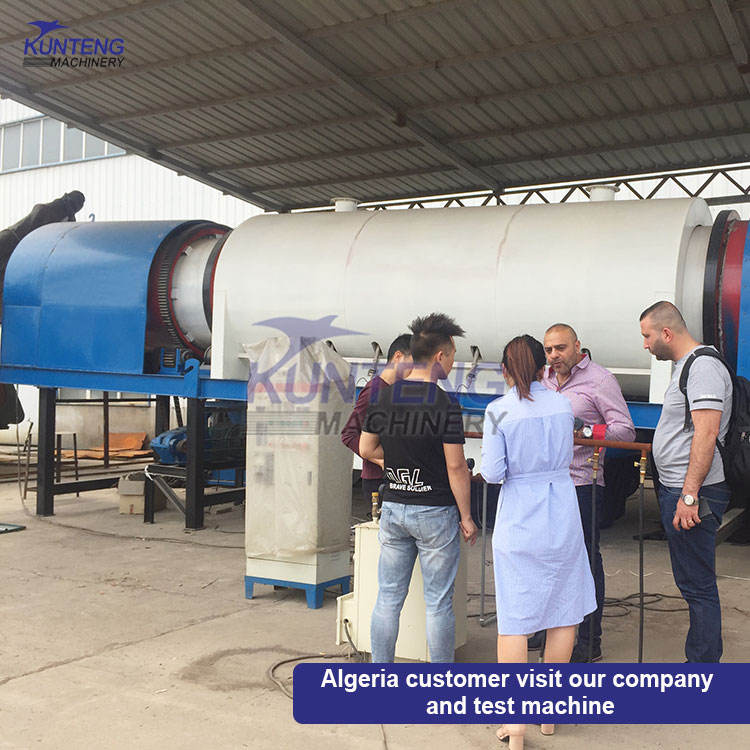 Automatic High Capacity Continuous Biochar Making Machine Coconut Shell Carbonization Furnace Wood Charcoal Making Machine - Product Shape: Cylinder