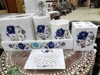 Marble Inlay Bathroom Shower Set - Color: Different Available