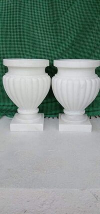 Marble Flowers Pot - Design Type: Attractive