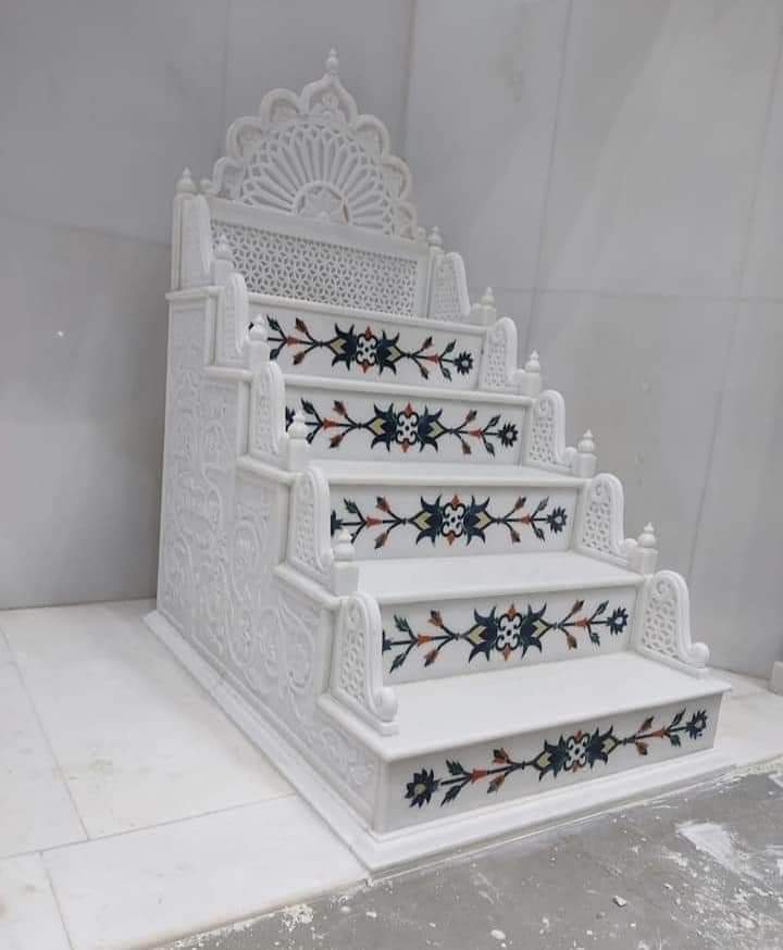 Marble Inlay Masjid Mimbar - Design Type: Attractive