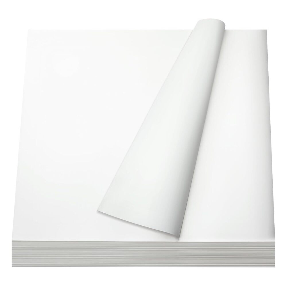 Butter Paper One Side Coated Paper White 12X12 Inch