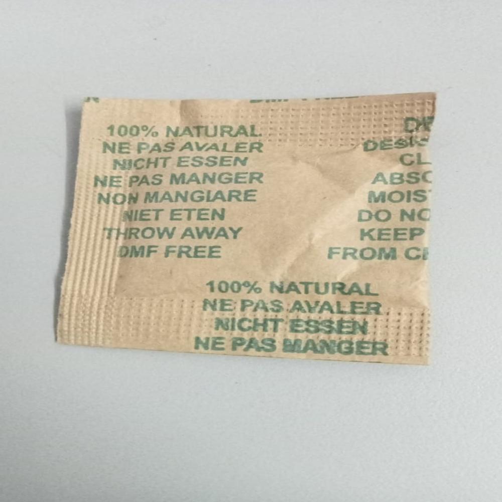 2-gm Dry Clay Desiccant - Kraft Paper - Application: Pharmaceuticals