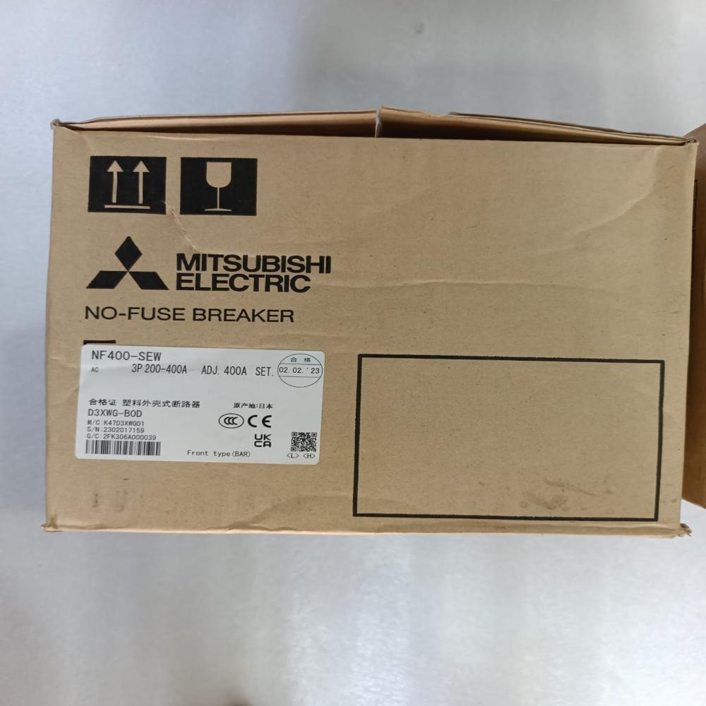 New Mitsubishi Nf400-Sew 400amp Mccb Circuit Breaker Mitsubishi Nf 400 Sew Mccb 3pole