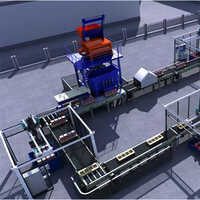 Fully Automatic Clay Brick Production Line For Red Bricks - Color: Blue