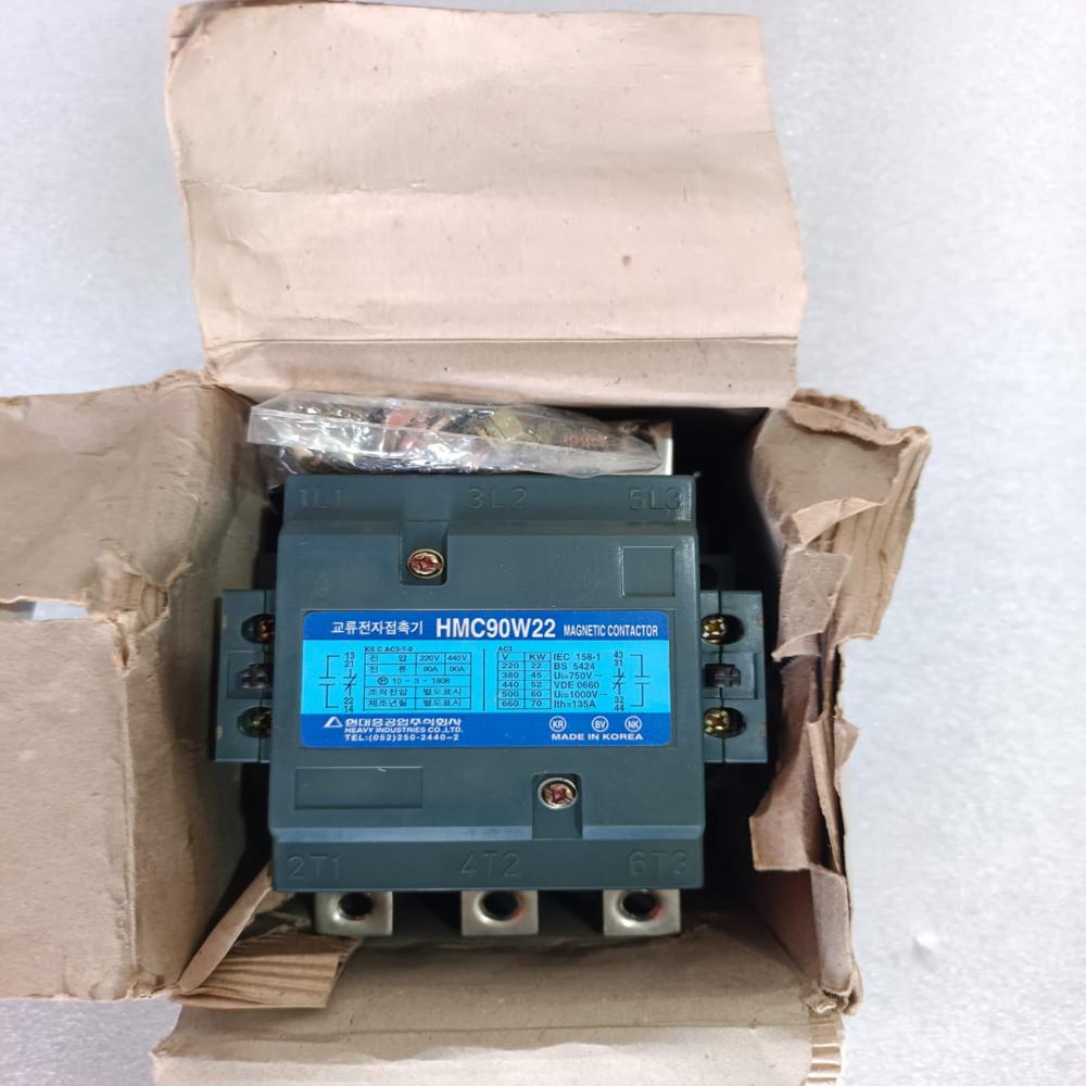 New Hyundai 90A Contactor Hyundai Hmc90W22 Magnetic Contactor 380/440V - Application: Industrial Use
