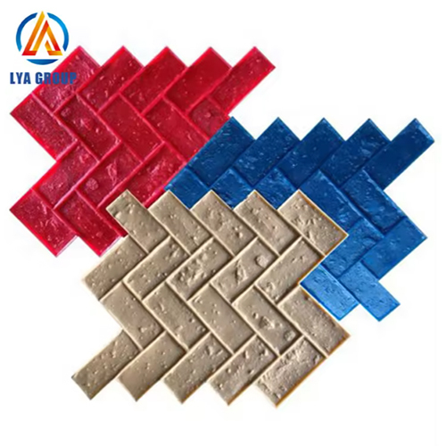 Polyurethane Pu Seamless Concrete Floor Imprint Rubber Texture Stamped Mat Molds For Garden Decoration - Artificial Stone Type: Artificial Marble