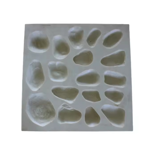 Natural Rubber Silicone Concrete Decoration Artificial Stone Mould - Color: White