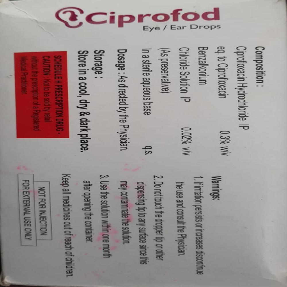 EYE/EAR DROPS CIPROFLOXACIN