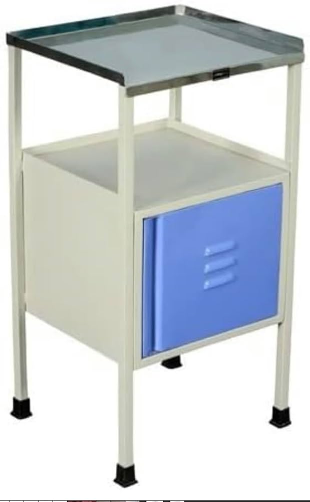 Bedside Locker Plain - Color: White