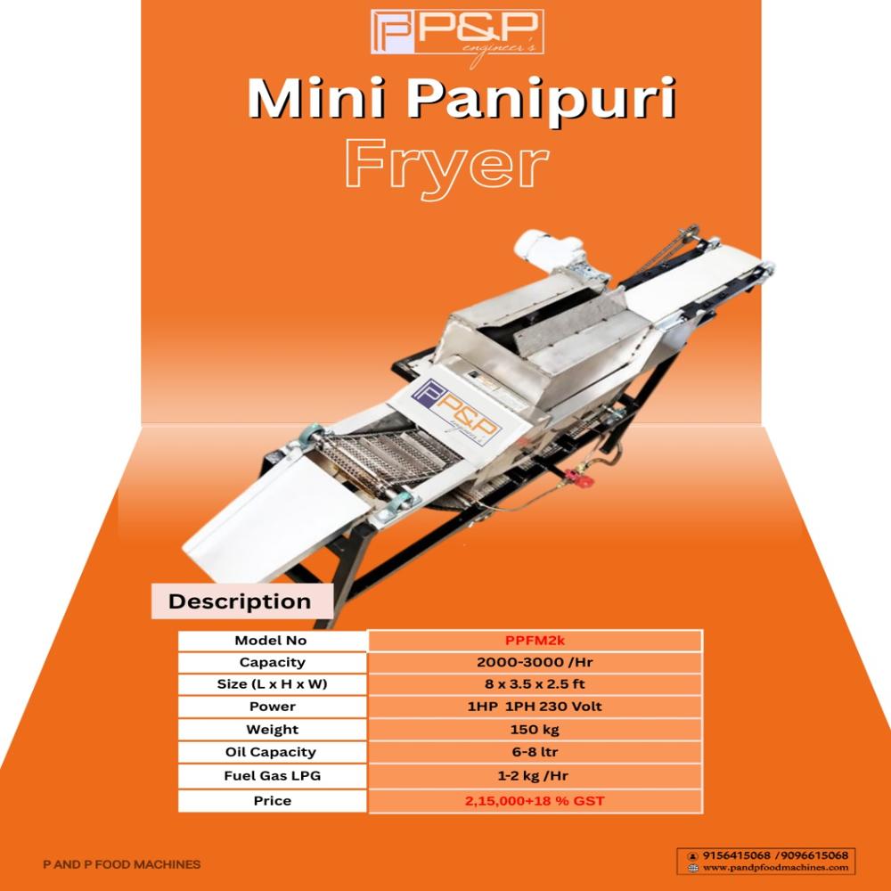 Panipuri Fryer (CBF Mini fryer)