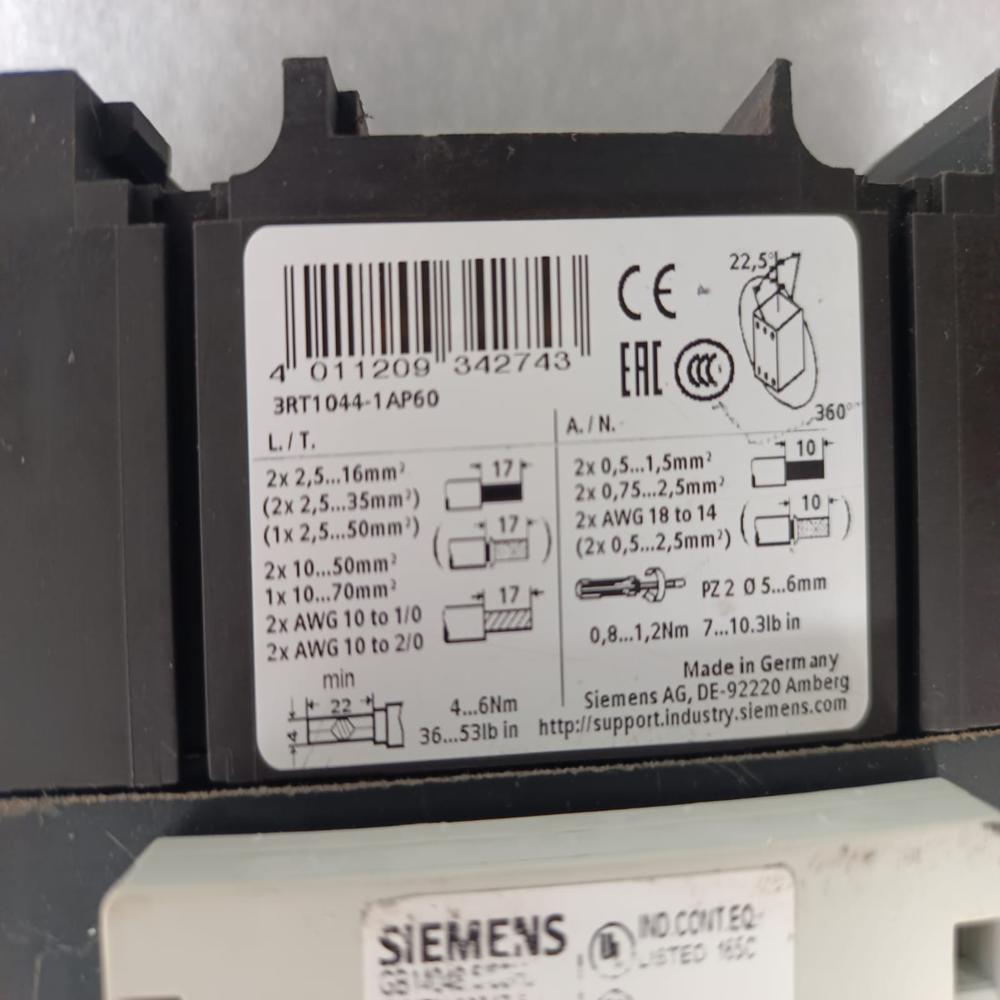 Used Siemens 3rt1044 Contactor 3rt1044-1ap60 Siemens 65a Contactor 220volt
