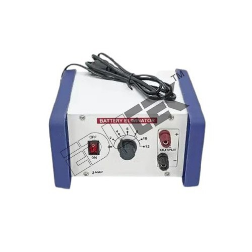 Battery Eliminator 2-12 Vdc/3 Amps - Superior Finished Steel Cabinet, 4 Mm Socket Terminals, On/off Switch, Indicator Light, Dual Wound Transformer