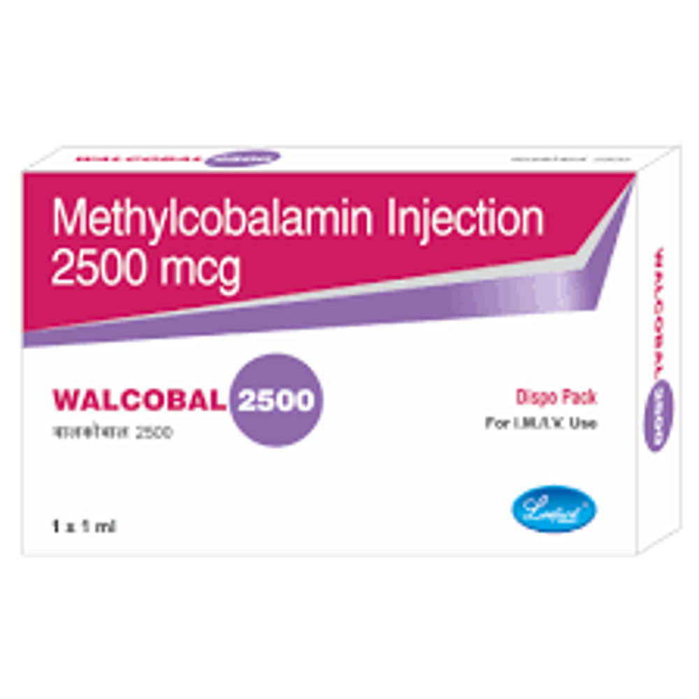 2500mcg Methylcobalamin Injection - Physical Form: Liquid