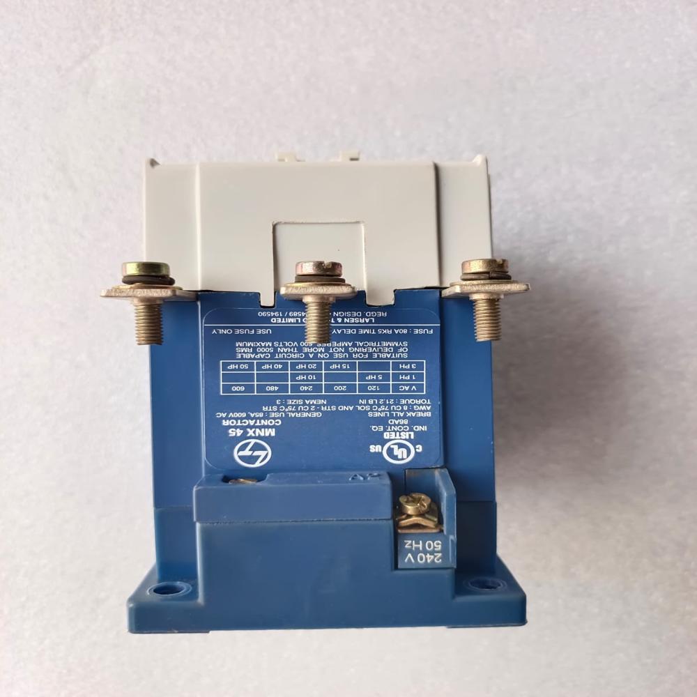Used Mnx 45 Contactor L&T Contactor 45amp Power Contactor Mnx45 240 Voltage
