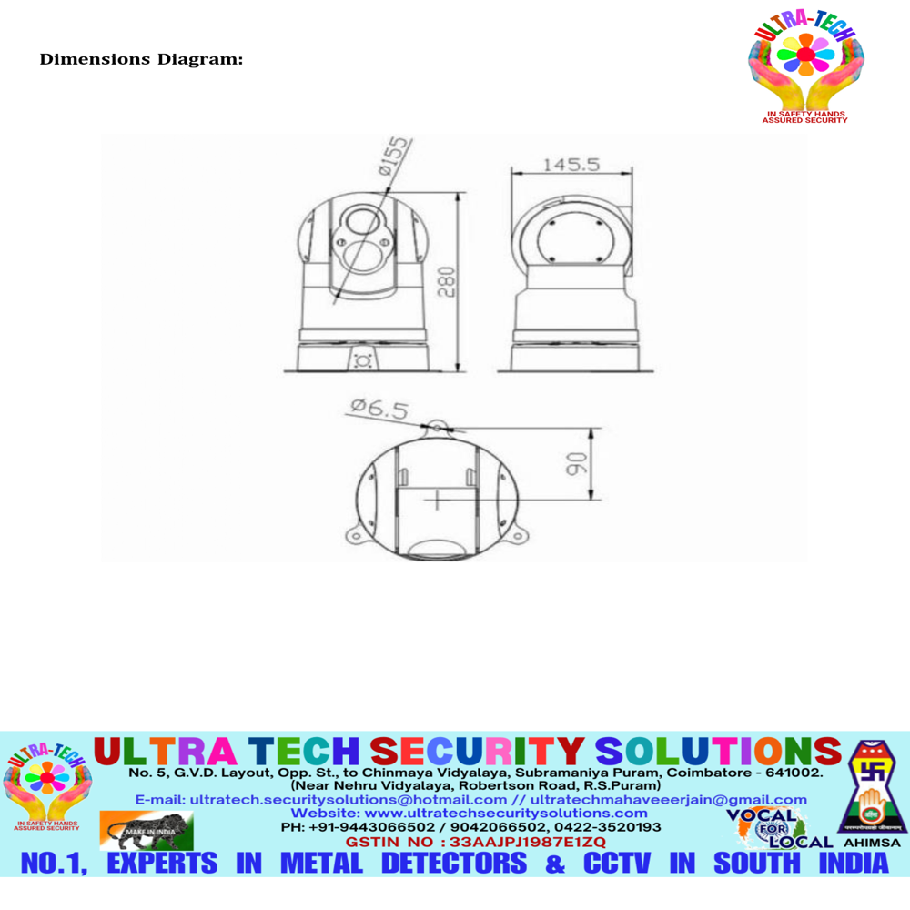 Long Range Marine Grade Thermal Ptz Camera Day 6 Km & Night 3km - - Iv-th-ma-ptzmlz-50x-t25-ip3-v2 - Application: Outdoor