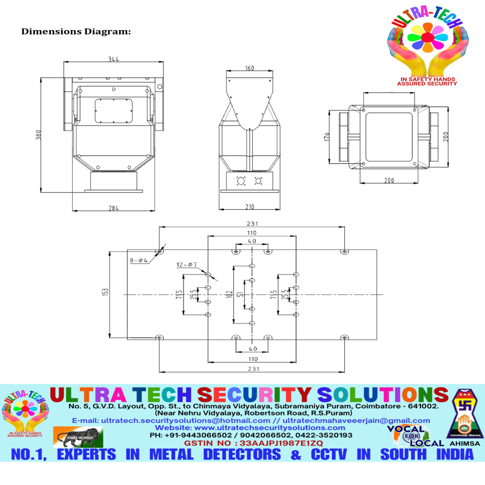 LONG RANGE MILITARY GRADE THERMAL PTZ CAMERA DAY 25KM - NIGHT 12KM - -  iV-TH-PTZMLZ-92X-XT-iP4-V2