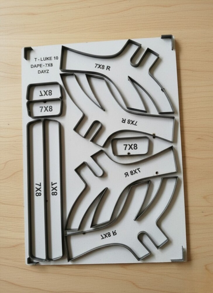Footwear Cutting Die- Manual / Computerized - Color: White
