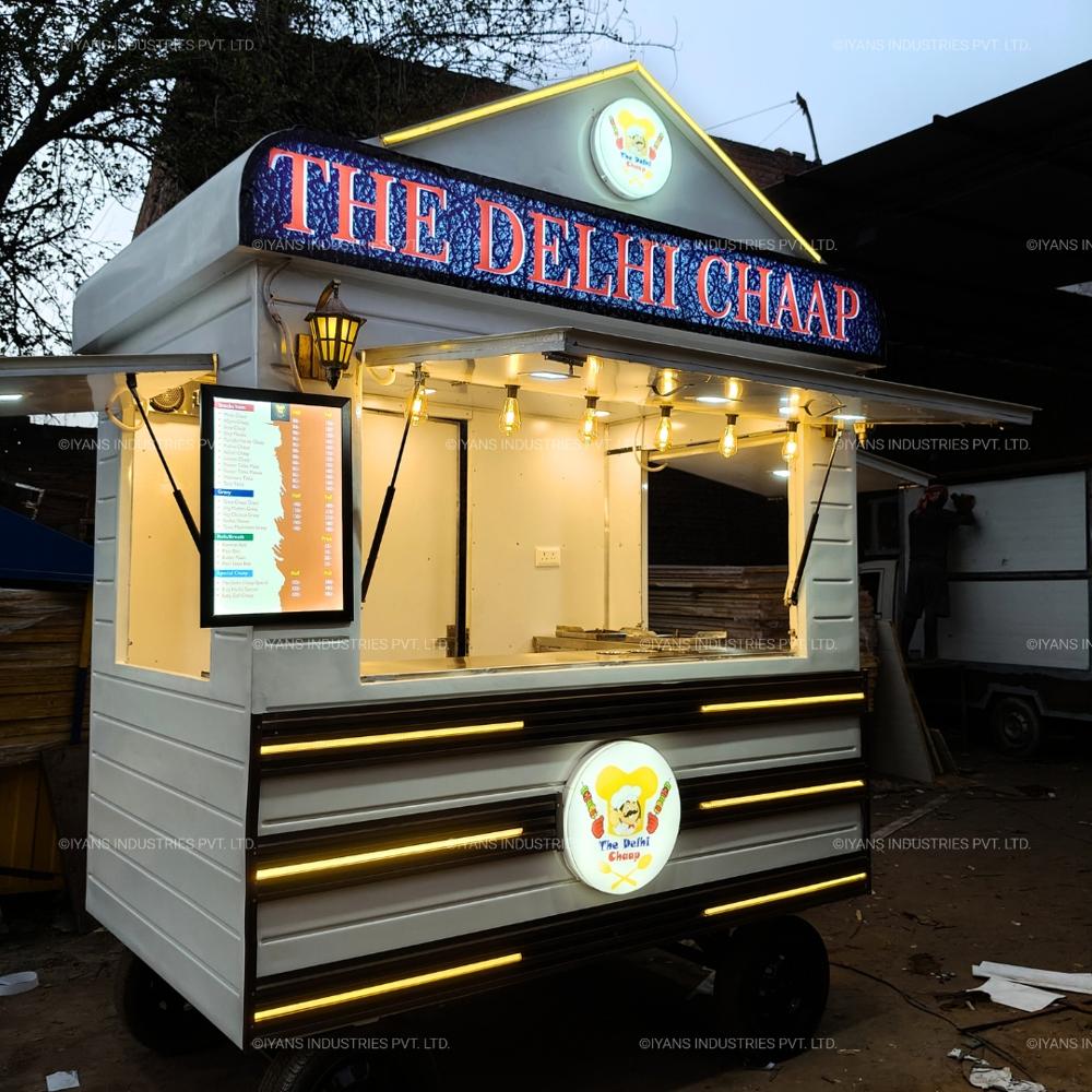 Mild Steel Bike Food Cart Hut Model