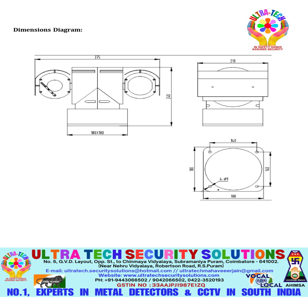 Long Range Military Grade Ptz Camera - Application: Outdoor