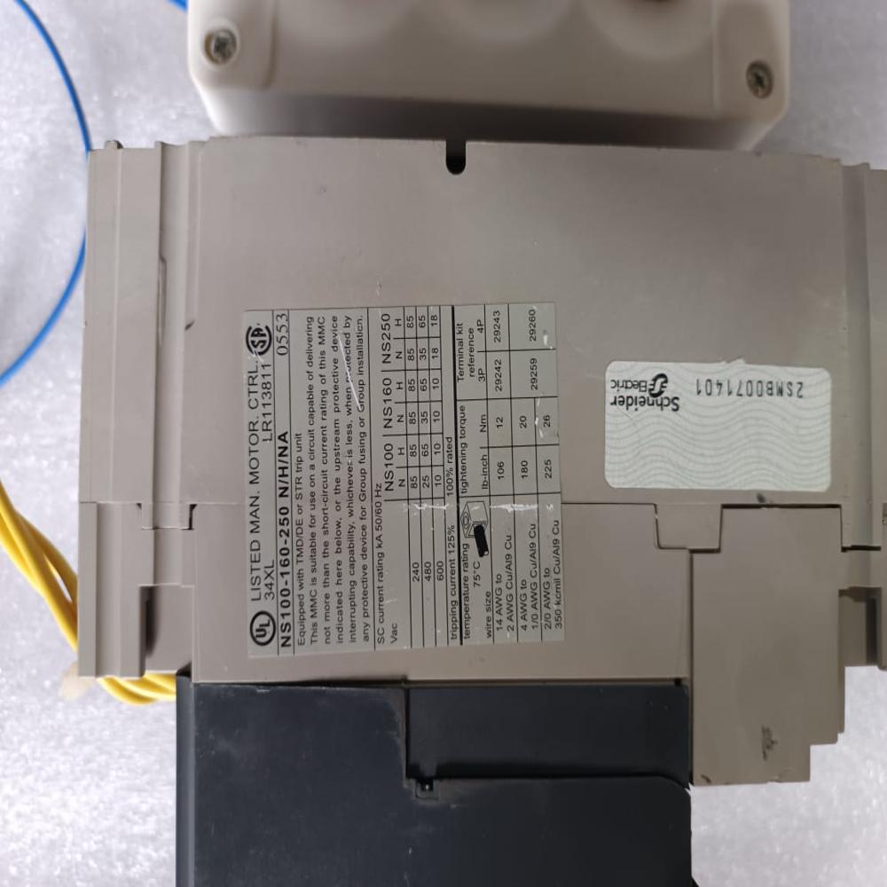 Used Merlin Gerin Compact Ns250 H Motorized Mccb 250amp 3pole Motoriesd Mccb 250a