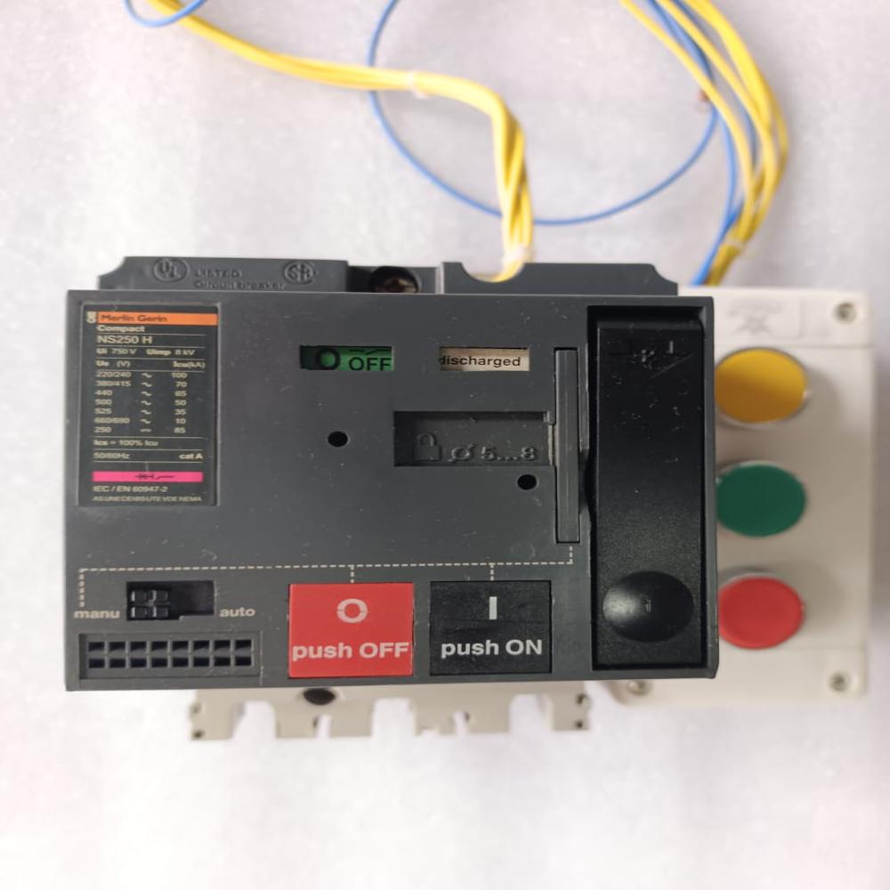 Used Merlin Gerin Compact Ns250 H Motorized Mccb 250amp 3pole Motoriesd Mccb 250a