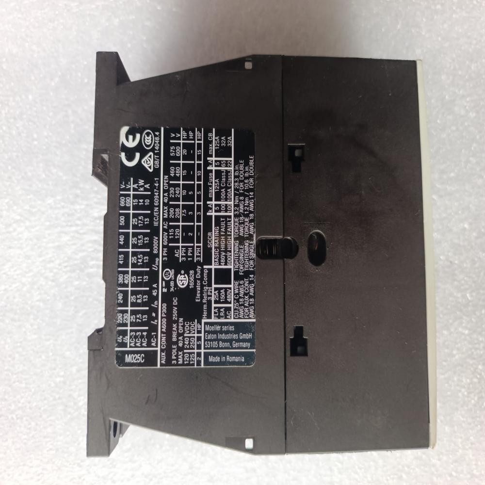 Used Eaton Dilm25-01 Xtce025c01 Contactor With Dila-xhi31 Xtcexfac31 Auxiliarycontact - Application: Industrieal