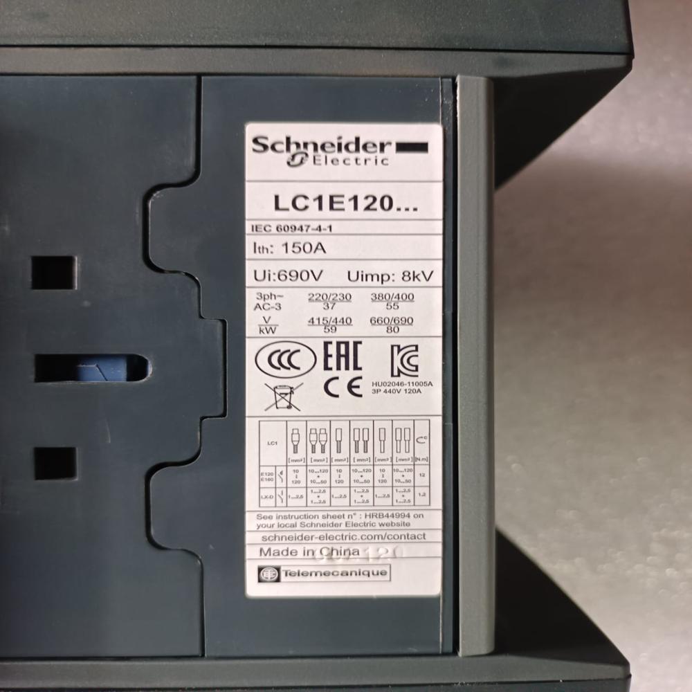 NEW Schneider LC1E120 Contactor 120 Amp Power Contactor 380V