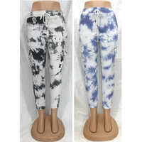 Tie Dye Jogger Pants - Color: Multicolor