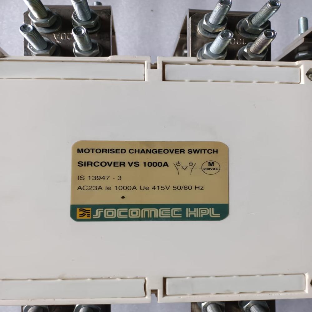 Used Hpl Motorised Changeover Switch 1000amp Socomec 1000a Automatic Changeover