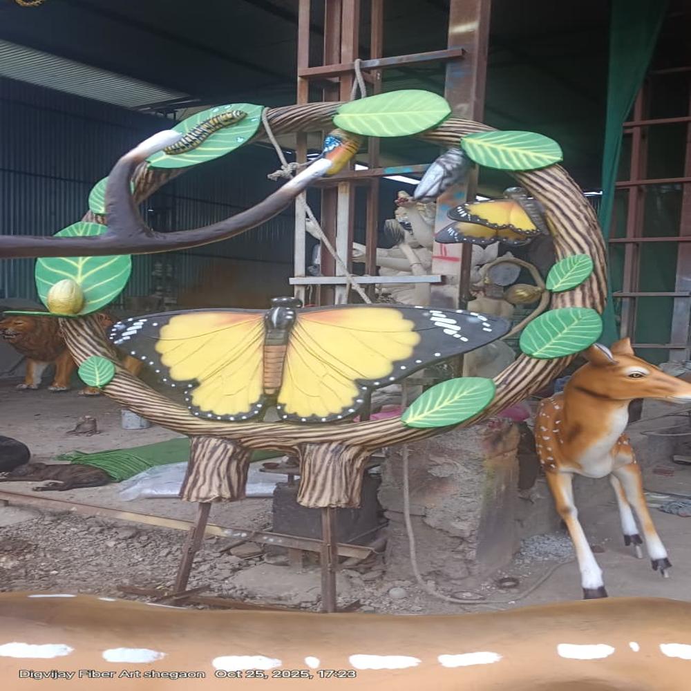 Life span Butterfly Statue