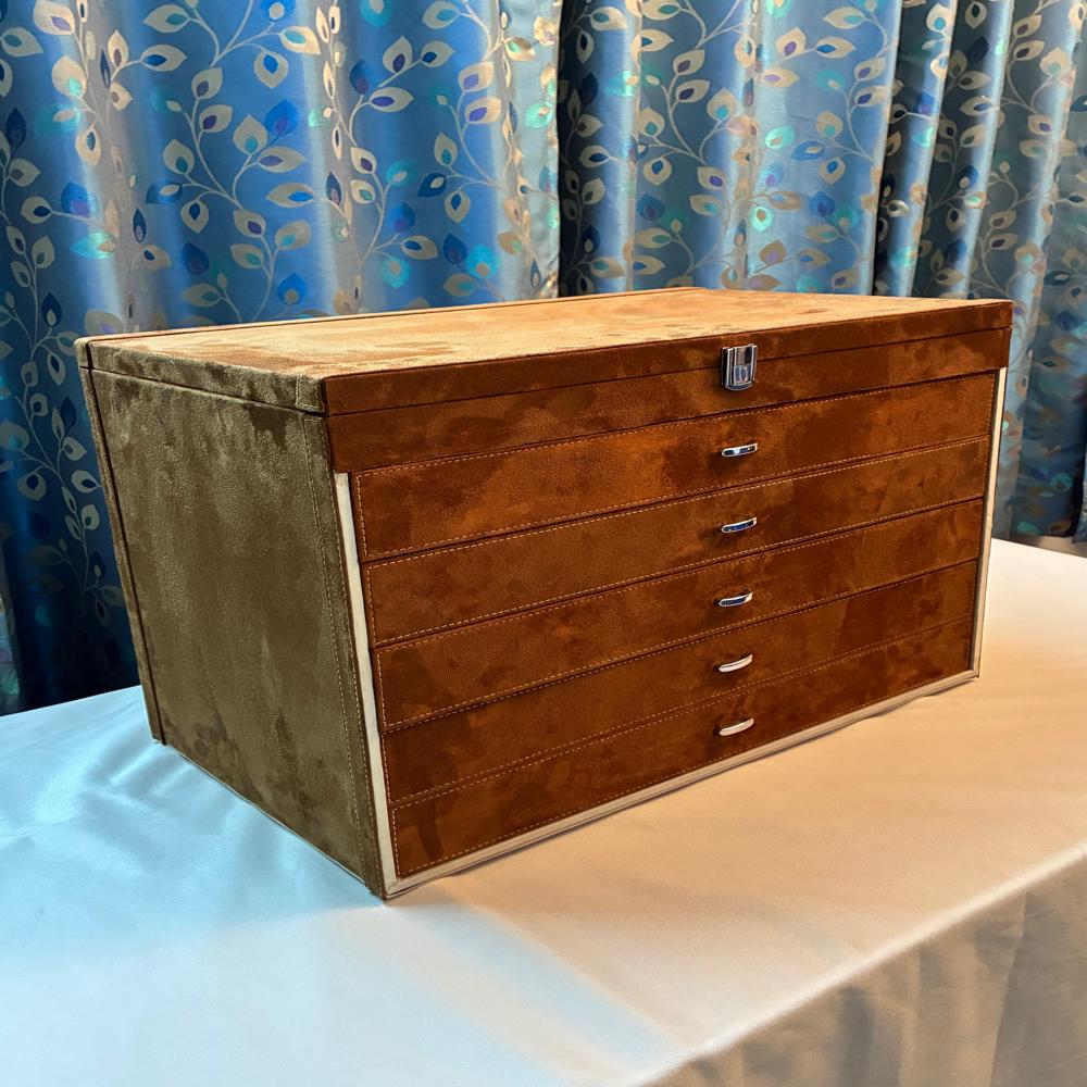 Optical Storage Box With 72 Spaces - Material: Fabric