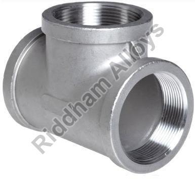 Stainless Steel Threaded Tee - Color: Sliver