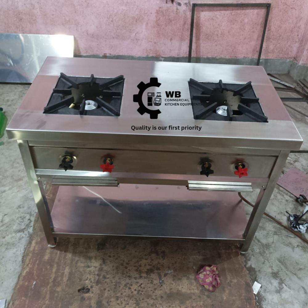 Two Burner Continental Range - Interior Coating: Polished