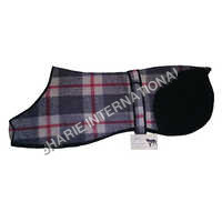 SI-DC-113 Geyhound Dog Rug made with  Woolen Blanket with Fleece Lining