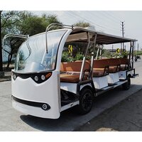 14 Seater Electric Sightseeing Bus - Color: White